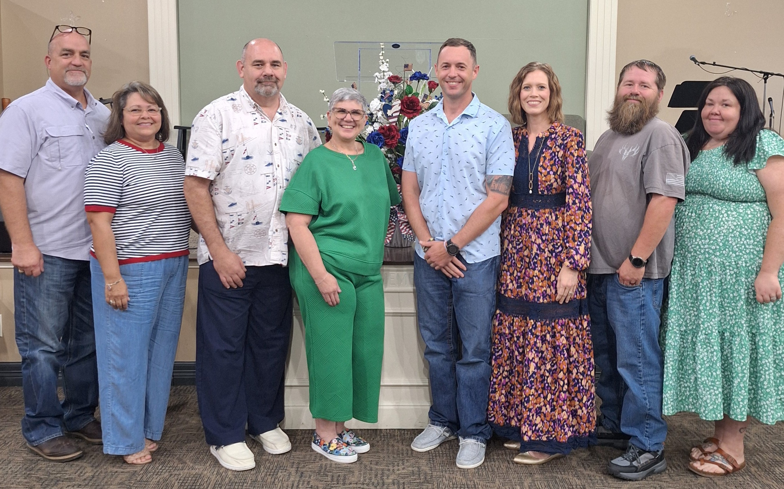 Deacons and their wives of First Baptist Church of Freeport